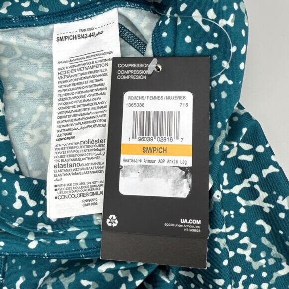 NWT UNDER ARMOUR Heatgear Compression High Rise Ankle Leggings Womens Size Small - Picture 8 of 10